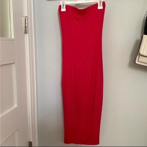 Red bodycon dress